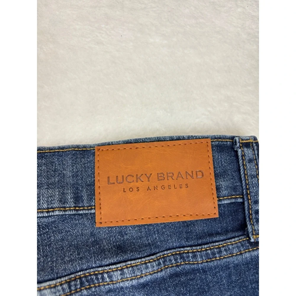 Lucky Brand 410 Athletic Straight Mens 40x30 Jeans Blue Denim Medium Wash